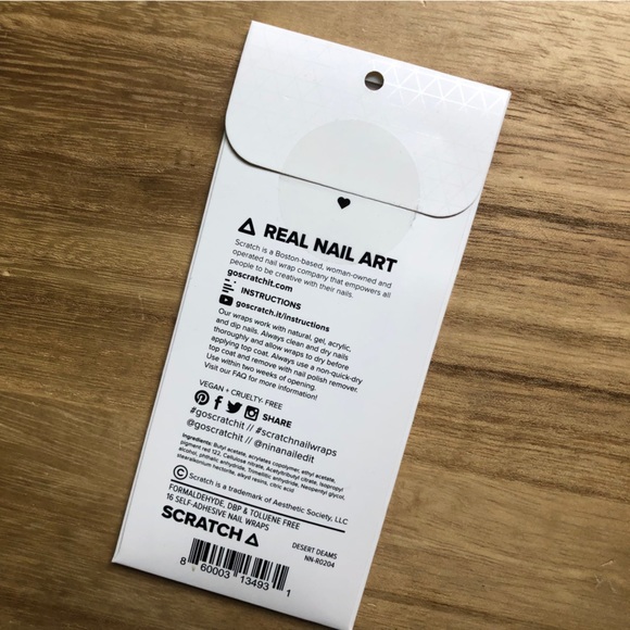 New in package, Scratch Nail Wraps “Desert Dreams” nail polish stickers - Picture 3 of 4